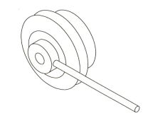 Aluminum Pulley with Wrench (A106)