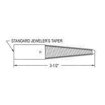 Spiral Brass Taper Shaft